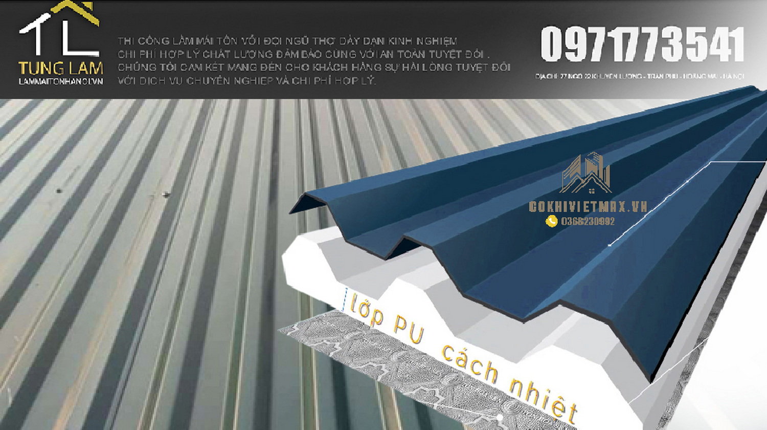 làm mái tôn chống nóng