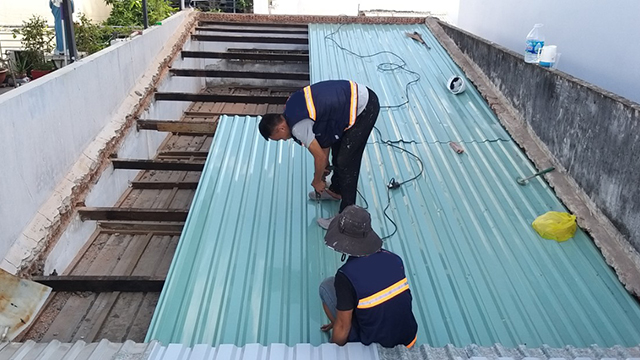 dịch vụ làm mái tôn trọn gói