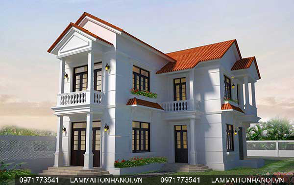 mái tôn giả ngói đẹp