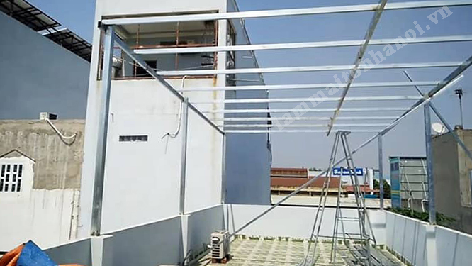 mái tôn sân thượng